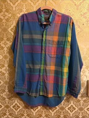 Vintage Alexander Julian Multicolor  Button-down Shirt